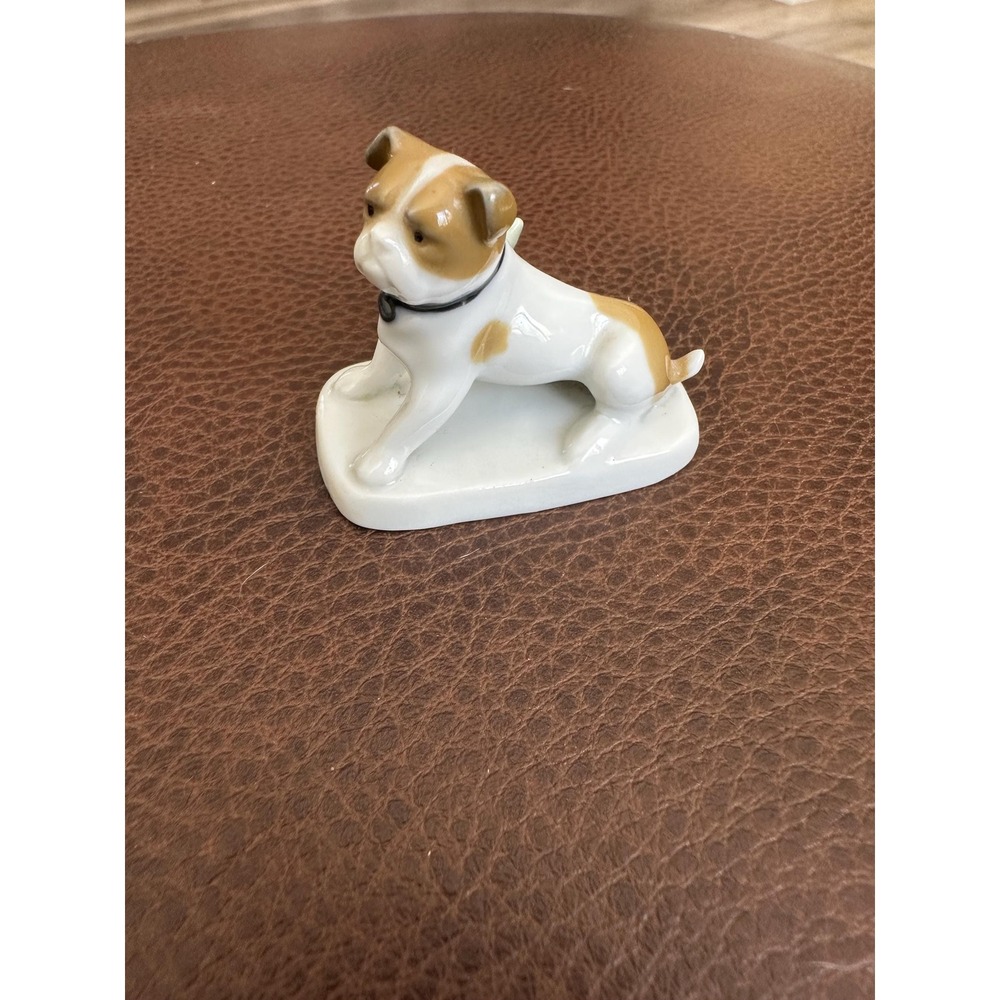 Vintage Metzler & Ortloff German Boxer Bulldog Puppy Mini Figurine 5259/100 RARE